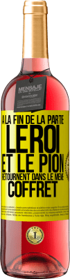 29,95 € Envoi gratuit | Vin rosé Édition ROSÉ A la fin de la partie le roi et le pion retournent dans le même coffret Étiquette Jaune. Étiquette personnalisable Vin jeune Récolte 2025 Tempranillo