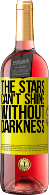 29,95 € Free Shipping | Rosé Wine ROSÉ Edition The stars can't shine without darkness Yellow Label. Customizable label Young wine Harvest 2023 Tempranillo