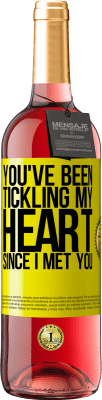 29,95 € Free Shipping | Rosé Wine ROSÉ Edition You've been tickling my heart since I met you Yellow Label. Customizable label Young wine Harvest 2023 Tempranillo