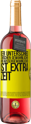 29,95 € Kostenloser Versand | Roséwein ROSÉ Ausgabe Der Unterschied zwischen gewöhnlichen und außergewöhnlichen ist EXTRA Zeit Gelbes Etikett. Anpassbares Etikett Junger Wein Ernte 2024 Tempranillo