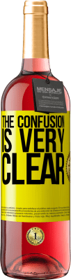 29,95 € Free Shipping | Rosé Wine ROSÉ Edition The confusion is very clear Yellow Label. Customizable label Young wine Harvest 2025 Tempranillo