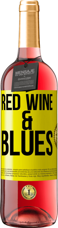 29,95 € 免费送货 | 桃红葡萄酒 ROSÉ版 Red wine & Blues 黄色标签. 可自定义的标签 青年酒 收成 2025 Tempranillo
