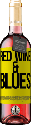 29,95 € Envoi gratuit | Vin rosé Édition ROSÉ Red wine & Blues Étiquette Jaune. Étiquette personnalisable Vin jeune Récolte 2023 Tempranillo