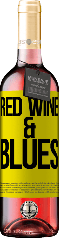 29,95 € Envoi gratuit | Vin rosé Édition ROSÉ Red wine & Blues Étiquette Jaune. Étiquette personnalisable Vin jeune Récolte 2025 Tempranillo