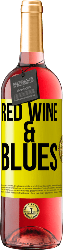 29,95 € Spedizione Gratuita | Vino rosato Edizione ROSÉ Red wine & Blues Etichetta Gialla. Etichetta personalizzabile Vino giovane Raccogliere 2023 Tempranillo