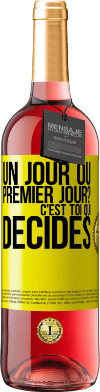 29,95 € Envoi gratuit | Vin rosé Édition ROSÉ Un jour ou premier jour? C'est toi qui décides Étiquette Jaune. Étiquette personnalisable Vin jeune Récolte 2024 Tempranillo