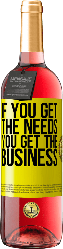 29,95 € Free Shipping | Rosé Wine ROSÉ Edition If you get the needs, you get the business Yellow Label. Customizable label Young wine Harvest 2025 Tempranillo