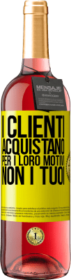 29,95 € Spedizione Gratuita | Vino rosato Edizione ROSÉ I clienti acquistano per i loro motivi, non i tuoi Etichetta Gialla. Etichetta personalizzabile Vino giovane Raccogliere 2025 Tempranillo