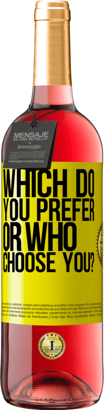 29,95 € Free Shipping | Rosé Wine ROSÉ Edition which do you prefer, or who choose you? Yellow Label. Customizable label Young wine Harvest 2025 Tempranillo