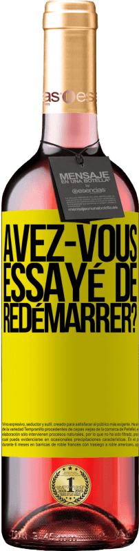 29,95 € Envoi gratuit | Vin rosé Édition ROSÉ avez-vous essayé de redémarrer? Étiquette Jaune. Étiquette personnalisable Vin jeune Récolte 2025 Tempranillo