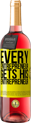 29,95 € Free Shipping | Rosé Wine ROSÉ Edition Every entrepreneur gets his entrepreneur Yellow Label. Customizable label Young wine Harvest 2023 Tempranillo