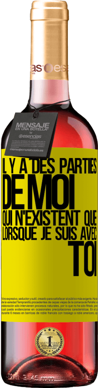 29,95 € Envoi gratuit | Vin rosé Édition ROSÉ Il y a des parties de moi qui n'existent que lorsque je suis avec toi Étiquette Jaune. Étiquette personnalisable Vin jeune Récolte 2024 Tempranillo