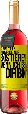 29,95 € Kostenloser Versand | Roséwein ROSÉ Ausgabe Es gibt Teile von mir, die nur existieren, wenn ich bei dir bin Gelbes Etikett. Anpassbares Etikett Junger Wein Ernte 2023 Tempranillo