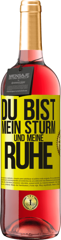 29,95 € Kostenloser Versand | Roséwein ROSÉ Ausgabe Du bist mein Sturm und meine Ruhe Gelbes Etikett. Anpassbares Etikett Junger Wein Ernte 2024 Tempranillo