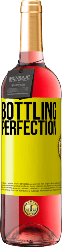 29,95 € Envío gratis | Vino Rosado Edición ROSÉ Bottling perfection Etiqueta Amarilla. Etiqueta personalizable Vino joven Cosecha 2023 Tempranillo