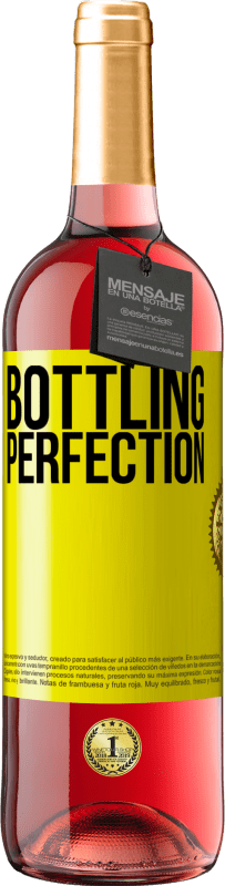 29,95 € Envio grátis | Vinho rosé Edição ROSÉ Bottling perfection Etiqueta Amarela. Etiqueta personalizável Vinho jovem Colheita 2024 Tempranillo