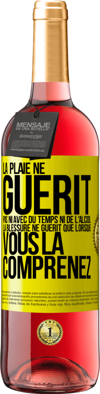 29,95 € Envoi gratuit | Vin rosé Édition ROSÉ La plaie ne guérit pas ni avec du temps ni de l'alcool. La blessure ne guérit que lorsque vous la comprenez Étiquette Jaune. Étiquette personnalisable Vin jeune Récolte 2024 Tempranillo