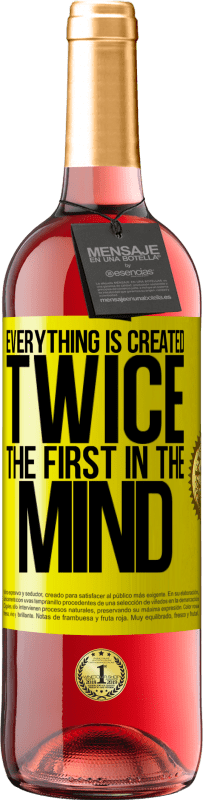 29,95 € Free Shipping | Rosé Wine ROSÉ Edition Everything is created twice. The first in the mind Yellow Label. Customizable label Young wine Harvest 2024 Tempranillo