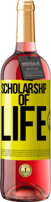 29,95 € Free Shipping | Rosé Wine ROSÉ Edition Scholarship of life Yellow Label. Customizable label Young wine Harvest 2024 Tempranillo