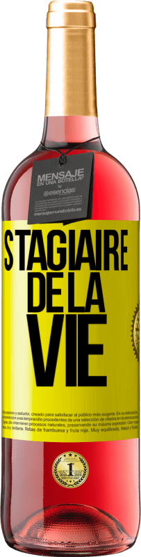 29,95 € Envoi gratuit | Vin rosé Édition ROSÉ Stagiaire de la vie Étiquette Jaune. Étiquette personnalisable Vin jeune Récolte 2023 Tempranillo