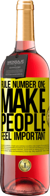 29,95 € Free Shipping | Rosé Wine ROSÉ Edition Rule number one: make people feel important Yellow Label. Customizable label Young wine Harvest 2023 Tempranillo