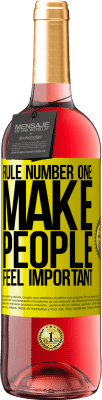 29,95 € Free Shipping | Rosé Wine ROSÉ Edition Rule number one: make people feel important Yellow Label. Customizable label Young wine Harvest 2025 Tempranillo