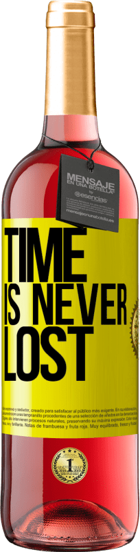 29,95 € Free Shipping | Rosé Wine ROSÉ Edition Time is never lost Yellow Label. Customizable label Young wine Harvest 2024 Tempranillo