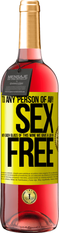 29,95 € 免费送货 | 桃红葡萄酒 ROSÉ版 对于任何性别的人，每杯葡萄酒我们都会免费提供一个盖子 黄色标签. 可自定义的标签 青年酒 收成 2023 Tempranillo