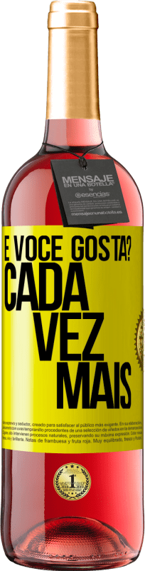 29,95 € Envio grátis | Vinho rosé Edição ROSÉ e você gosta? Cada vez mais Etiqueta Amarela. Etiqueta personalizável Vinho jovem Colheita 2025 Tempranillo
