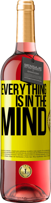 29,95 € Free Shipping | Rosé Wine ROSÉ Edition Everything is in the mind Yellow Label. Customizable label Young wine Harvest 2023 Tempranillo