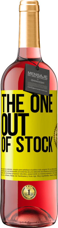 29,95 € 免费送货 | 桃红葡萄酒 ROSÉ版 The one out of stock 黄色标签. 可自定义的标签 青年酒 收成 2023 Tempranillo