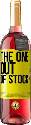 29,95 € Spedizione Gratuita | Vino rosato Edizione ROSÉ The one out of stock Etichetta Gialla. Etichetta personalizzabile Vino giovane Raccogliere 2025 Tempranillo