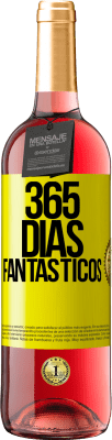 29,95 € Envio grátis | Vinho rosé Edição ROSÉ 365 dias fantásticos Etiqueta Amarela. Etiqueta personalizável Vinho jovem Colheita 2023 Tempranillo