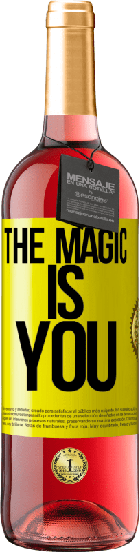 29,95 € Free Shipping | Rosé Wine ROSÉ Edition The magic is you Yellow Label. Customizable label Young wine Harvest 2023 Tempranillo