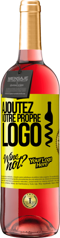 29,95 € Envoi gratuit | Vin rosé Édition ROSÉ Ajoutez votre propre logo Étiquette Jaune. Étiquette personnalisable Vin jeune Récolte 2024 Tempranillo