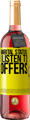 29,95 € Free Shipping | Rosé Wine ROSÉ Edition Marital status: I listen to offers Yellow Label. Customizable label Young wine Harvest 2025 Tempranillo