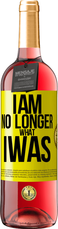 29,95 € Free Shipping | Rosé Wine ROSÉ Edition I am no longer what I was Yellow Label. Customizable label Young wine Harvest 2024 Tempranillo