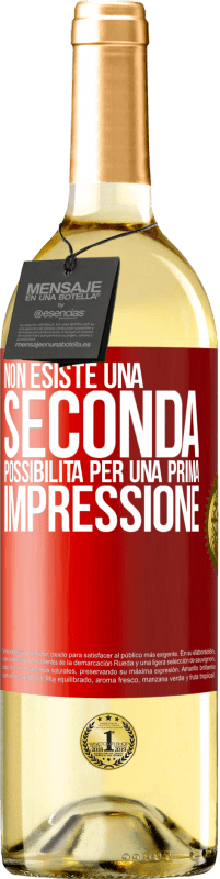 29,95 € Spedizione Gratuita | Vino bianco Edizione WHITE Non esiste una seconda possibilità per una prima impressione Etichetta Rossa. Etichetta personalizzabile Vino giovane Raccogliere 2024 Verdejo