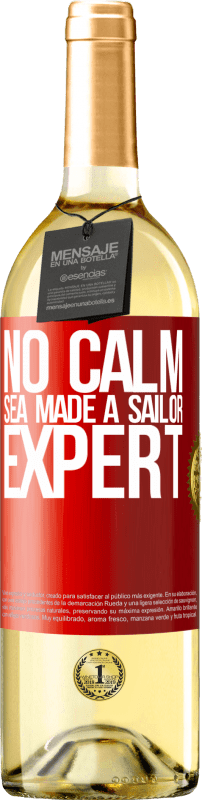 29,95 € Free Shipping | White Wine WHITE Edition No calm sea made a sailor expert Red Label. Customizable label Young wine Harvest 2023 Verdejo