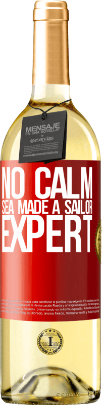 29,95 € Free Shipping | White Wine WHITE Edition No calm sea made a sailor expert Red Label. Customizable label Young wine Harvest 2025 Verdejo