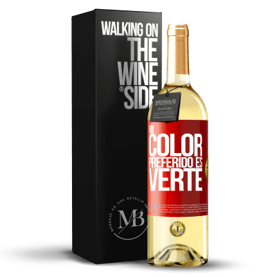 «Mi color preferido es: verte» WHITE Ausgabe