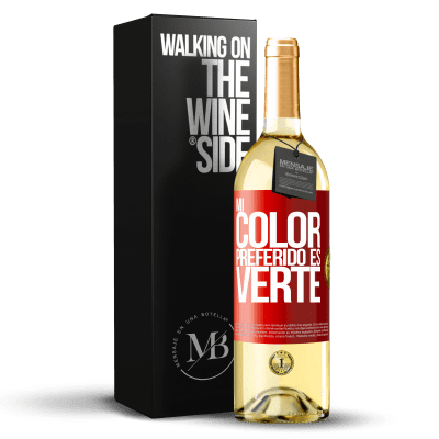 «Mi color preferido es: verte» Edizione WHITE