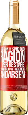 29,95 € Spedizione Gratuita | Vino bianco Edizione WHITE Che non ci siano buone ragioni per restare, è una buona ragione per andarsene Etichetta Rossa. Etichetta personalizzabile Vino giovane Raccogliere 2024 Verdejo