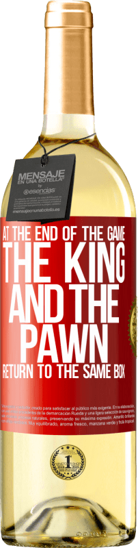29,95 € Free Shipping | White Wine WHITE Edition At the end of the game, the king and the pawn return to the same box Red Label. Customizable label Young wine Harvest 2025 Verdejo