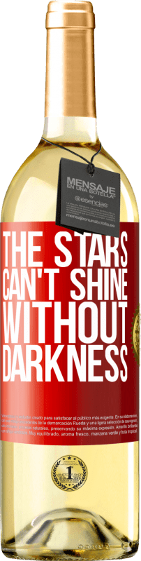 29,95 € Бесплатная доставка | Белое вино Издание WHITE Звезды не могут светить без тьмы Красная метка. Настраиваемая этикетка Молодое вино Урожай 2023 Verdejo