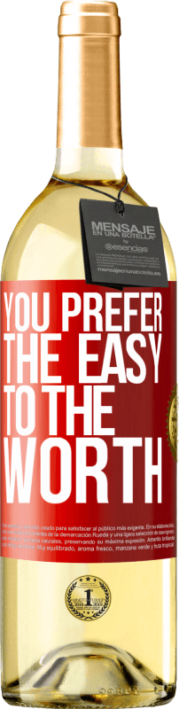 29,95 € Free Shipping | White Wine WHITE Edition You prefer the easy to the worth Red Label. Customizable label Young wine Harvest 2025 Verdejo