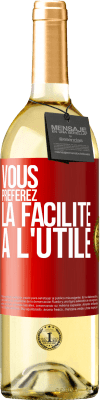 29,95 € Envoi gratuit | Vin blanc Édition WHITE Vous préférez la facilité à l'utile Étiquette Rouge. Étiquette personnalisable Vin jeune Récolte 2025 Verdejo