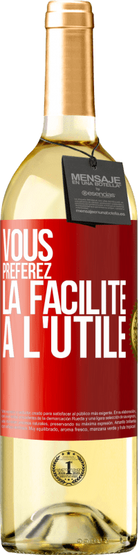 29,95 € Envoi gratuit | Vin blanc Édition WHITE Vous préférez la facilité à l'utile Étiquette Rouge. Étiquette personnalisable Vin jeune Récolte 2024 Verdejo