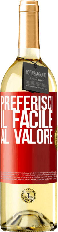 29,95 € Spedizione Gratuita | Vino bianco Edizione WHITE Preferisci il facile al valore Etichetta Rossa. Etichetta personalizzabile Vino giovane Raccogliere 2024 Verdejo