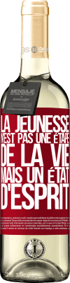 29,95 € Envoi gratuit | Vin blanc Édition WHITE La jeunesse n'est pas une étape de la vie, mais un état d'esprit Étiquette Rouge. Étiquette personnalisable Vin jeune Récolte 2024 Verdejo